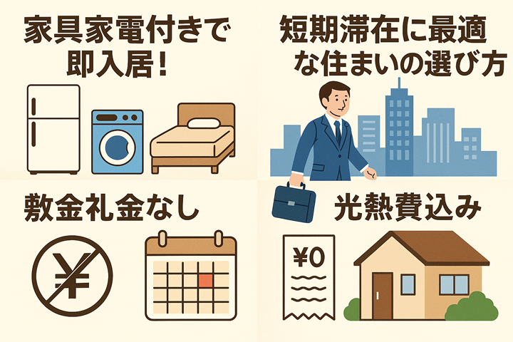 久留米・佐賀で探す！身軽に住める短期滞在用物件の選び方